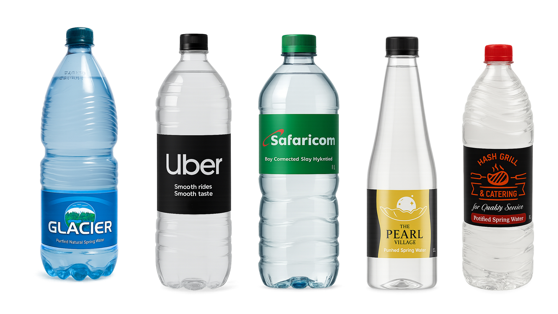 Custom-branded water bottles for events and businesses in Kenya